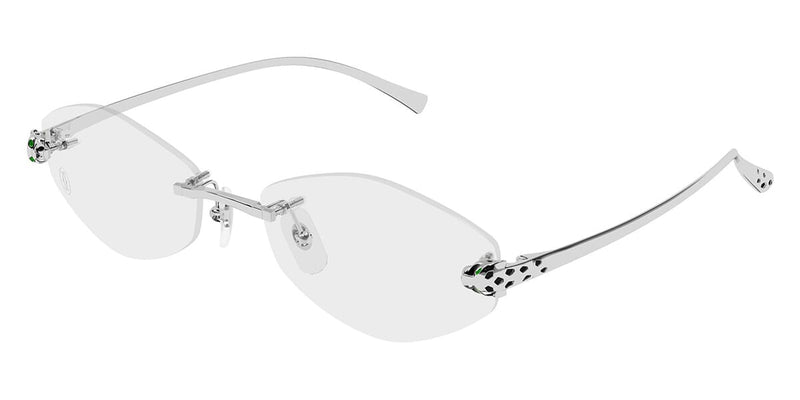 Cartier CT0637O Cat-Eye Glasses — Silver