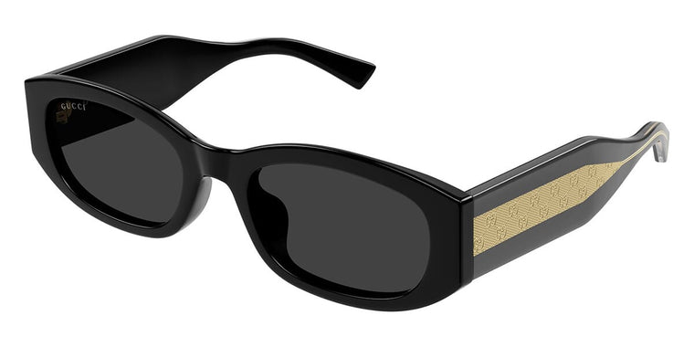 Gucci GG2068SA Rectangular Sunglasses — Black (001)
