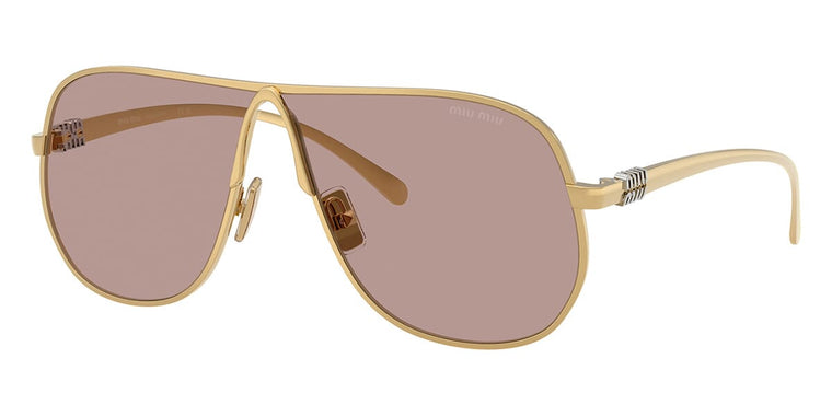 Miu Miu MU A56S Aviator Sunglasses — Gold (5AK20I)