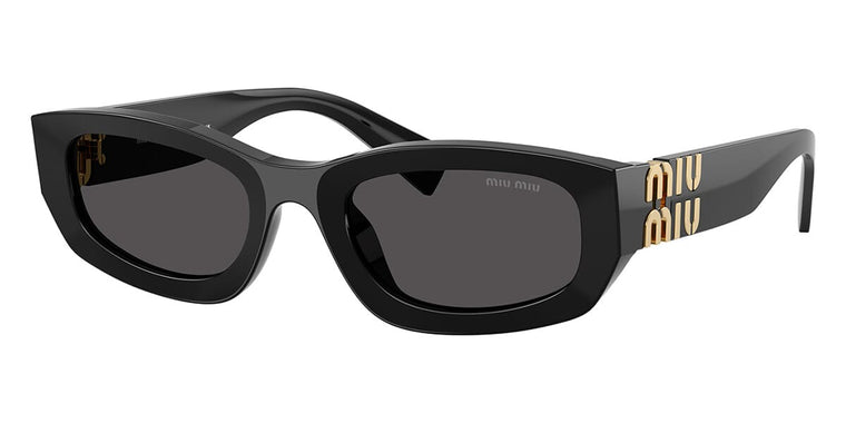 Miu Miu MU B04S Rectangular Sunglasses — Black