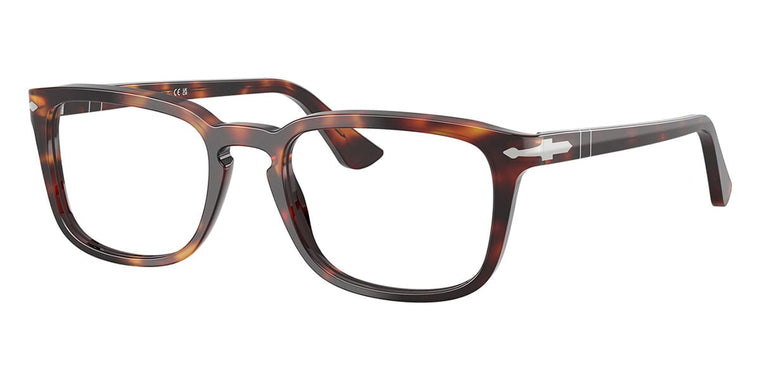 Persol 3382V Rectangular Glasses — Havana