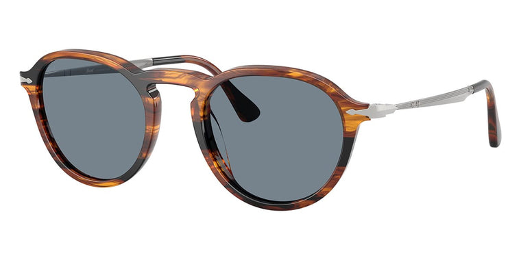 Persol 3383S Round Sunglasses — Brown