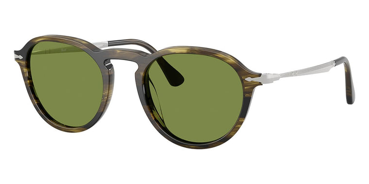 Persol 3383S Round Sunglasses — Green
