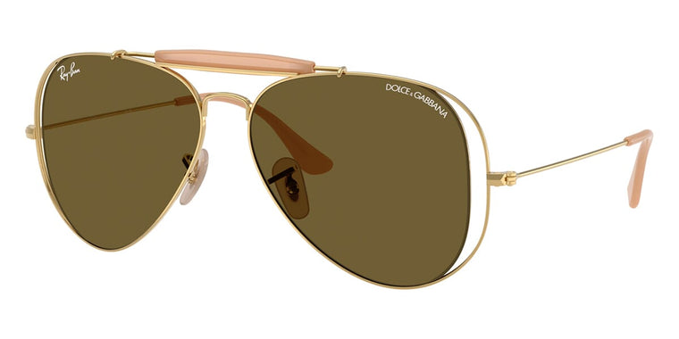 Ray-Ban The Outdoorsman by Dolce&Gabbana RB3029M Aviator Sunglasses — Gold (001/73)